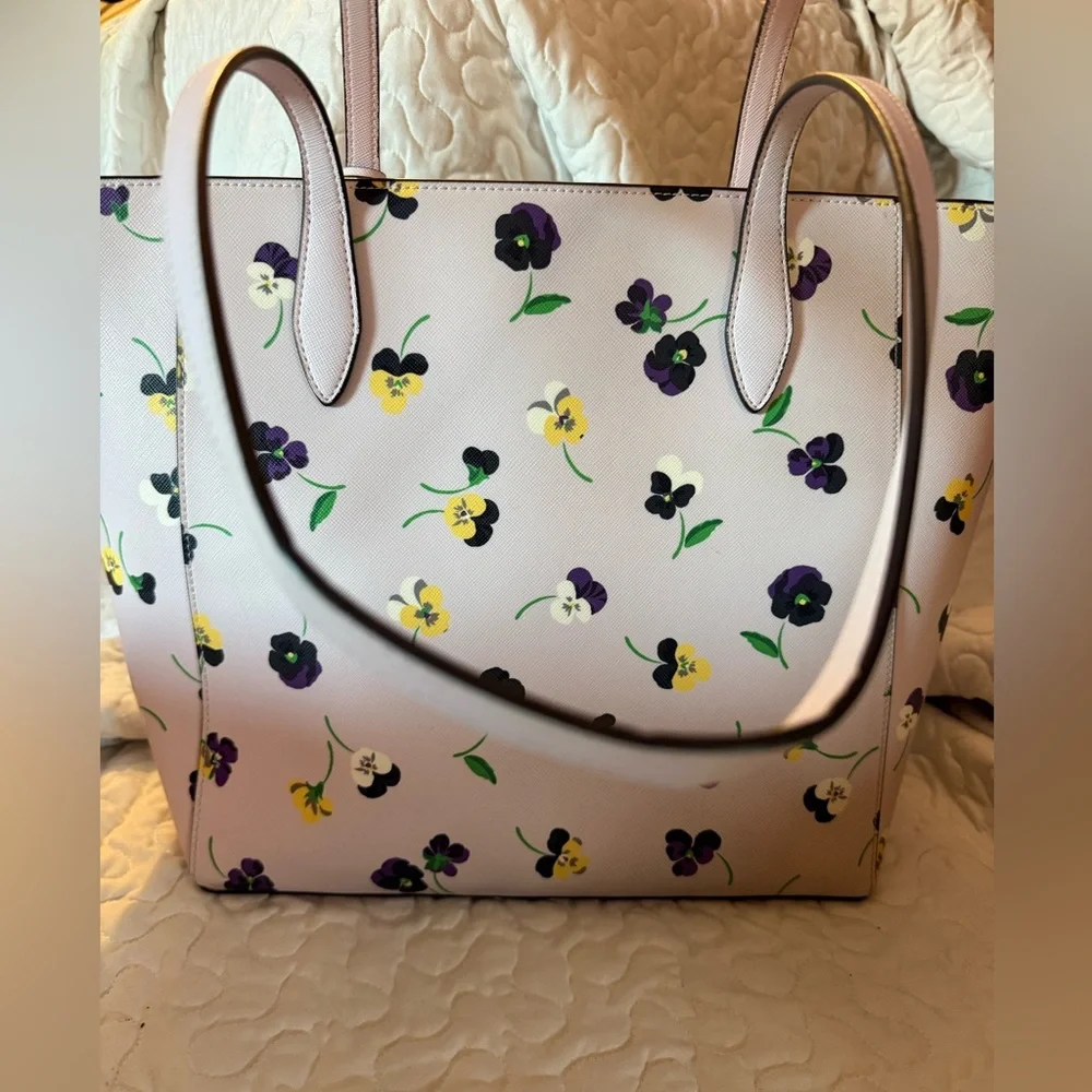 Stunning Kate Spade Dana Pansy tote bag in EUC - Picture 4 of 8